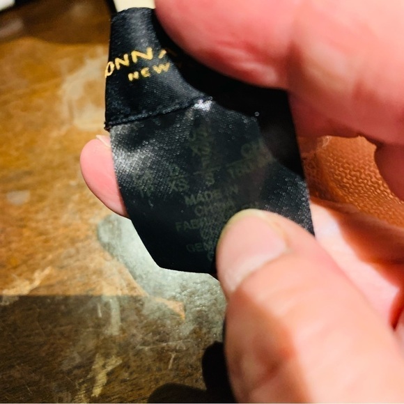 Donna Karan NY Knit Linen Pullover Sweater Sz XS Pink Peach Relaxed Round Neck - Picture 12 of 16